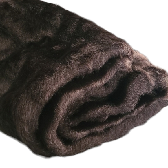 VINTAGE HANDMADE Luxe Faux Fur Long Capelet Cape Scarf Stole Wrap Hollywood Glam - Picture 11 of 14